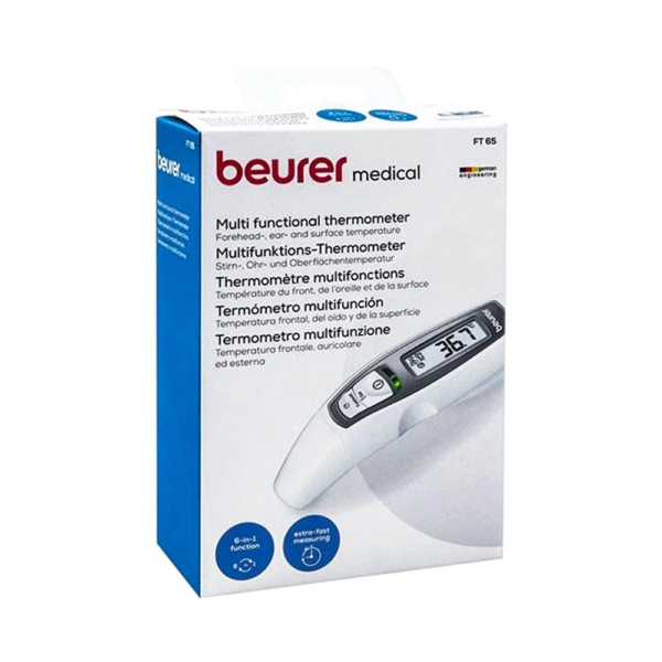 بيورر ميزان حرارة بالأشعة تحت الحمراء متعدد الوظائف 3 في 1 -FT65