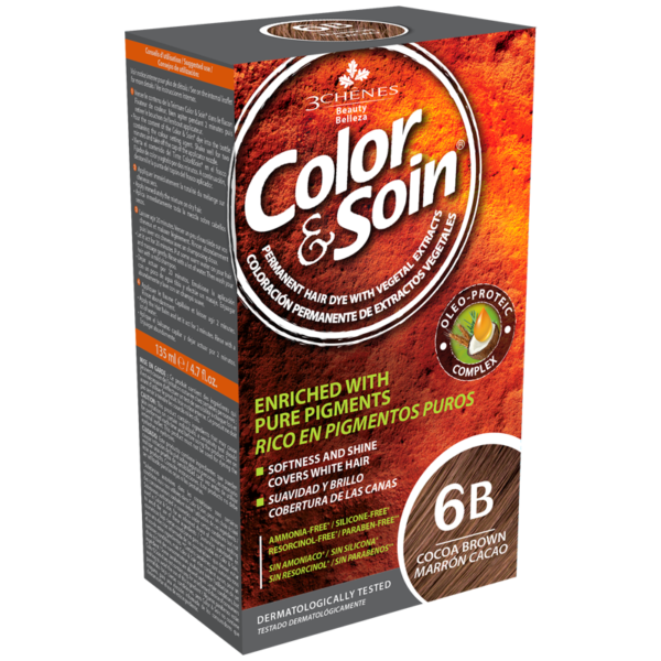 كلر & سوا  صبغة شعر بني كاكاو فاتح 135 مل 6B